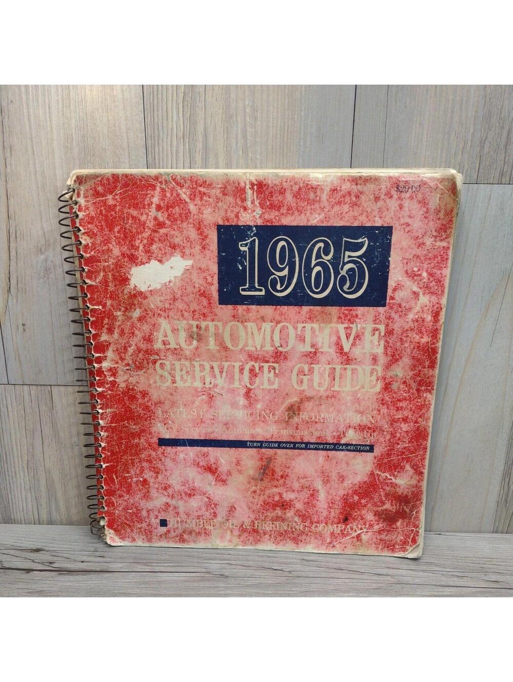 1965 Automotive Service Guide - Comprehensive Repair & Maintenance Manual